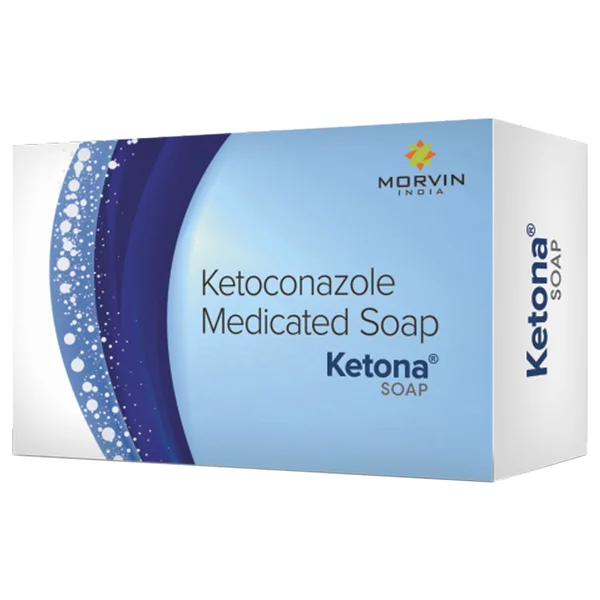 Ketona Soap | Ketoconazole | Antifungal &amp; Anti Dandruff Medicated Soap, Pack of 1