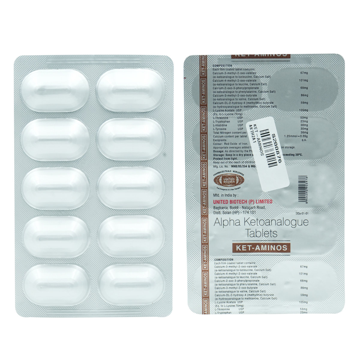 Buy Ket-Aminos Tablet 10's Online