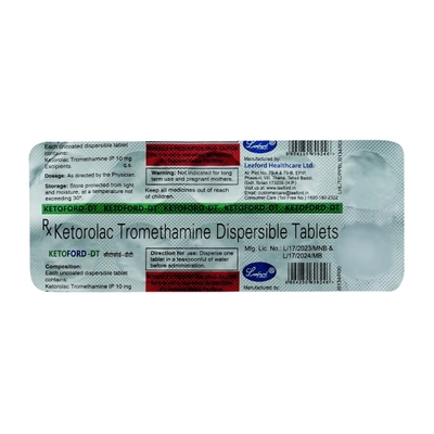 Ketoford-DT 10 mg Tablet 10's, Pack of 10 TabletS