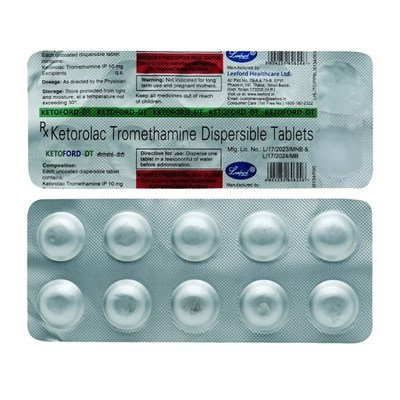 Ketoford-DT 10 mg Tablet 10's, Pack of 10 TabletS