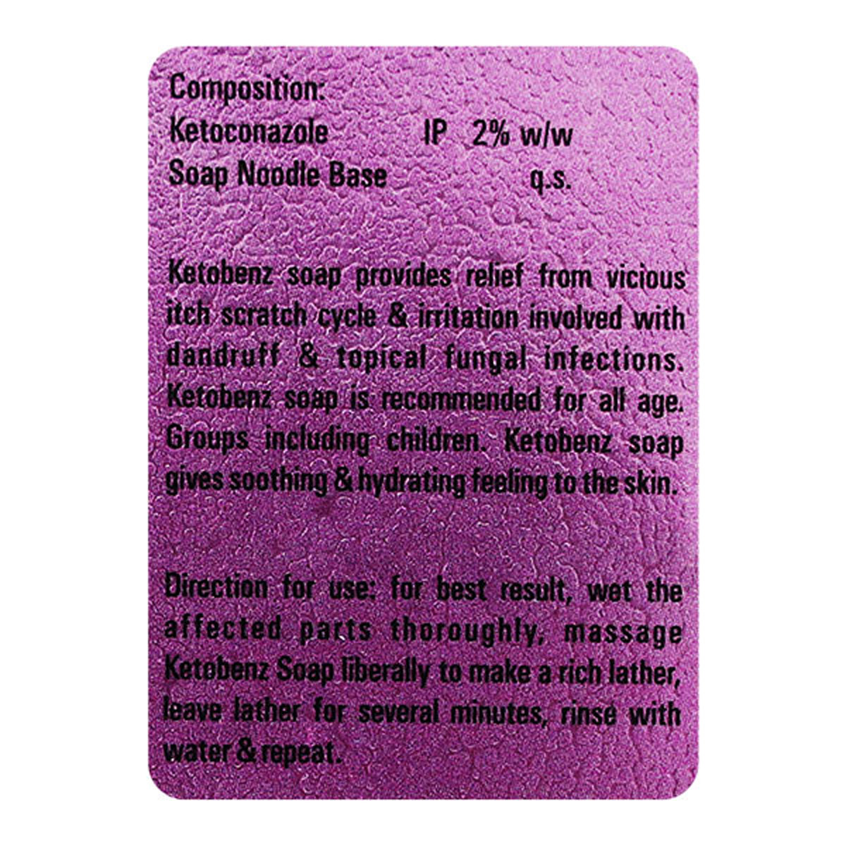 Ketobenz Soap 75 gm, Pack of 1 Ketobenz Soap 75 gm, Pack of 1