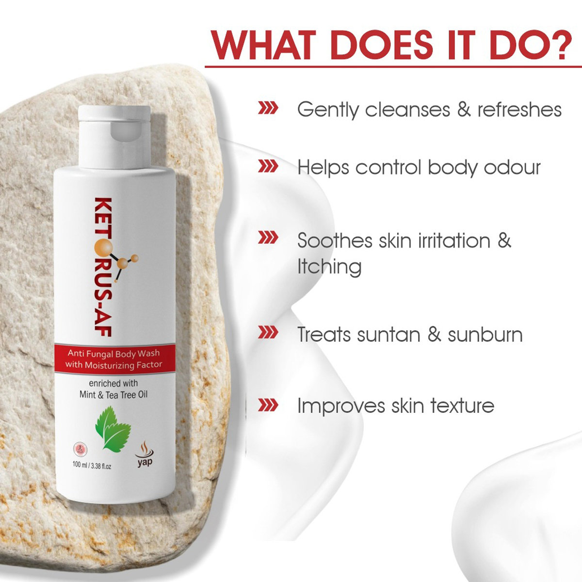 Ketorus-AF Body Wash 100 ml, Pack of 1 BODY WASH Ketorus-AF Body Wash 100 ml, Pack of 1 BODY WASH