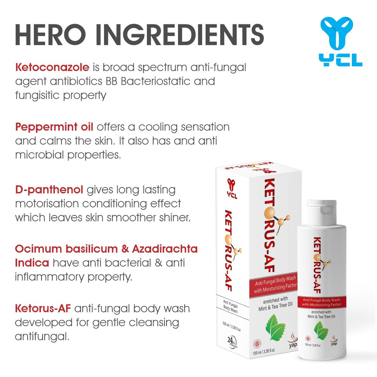 Ketorus-AF Body Wash 100 ml, Pack of 1 BODY WASH Ketorus-AF Body Wash 100 ml, Pack of 1 BODY WASH