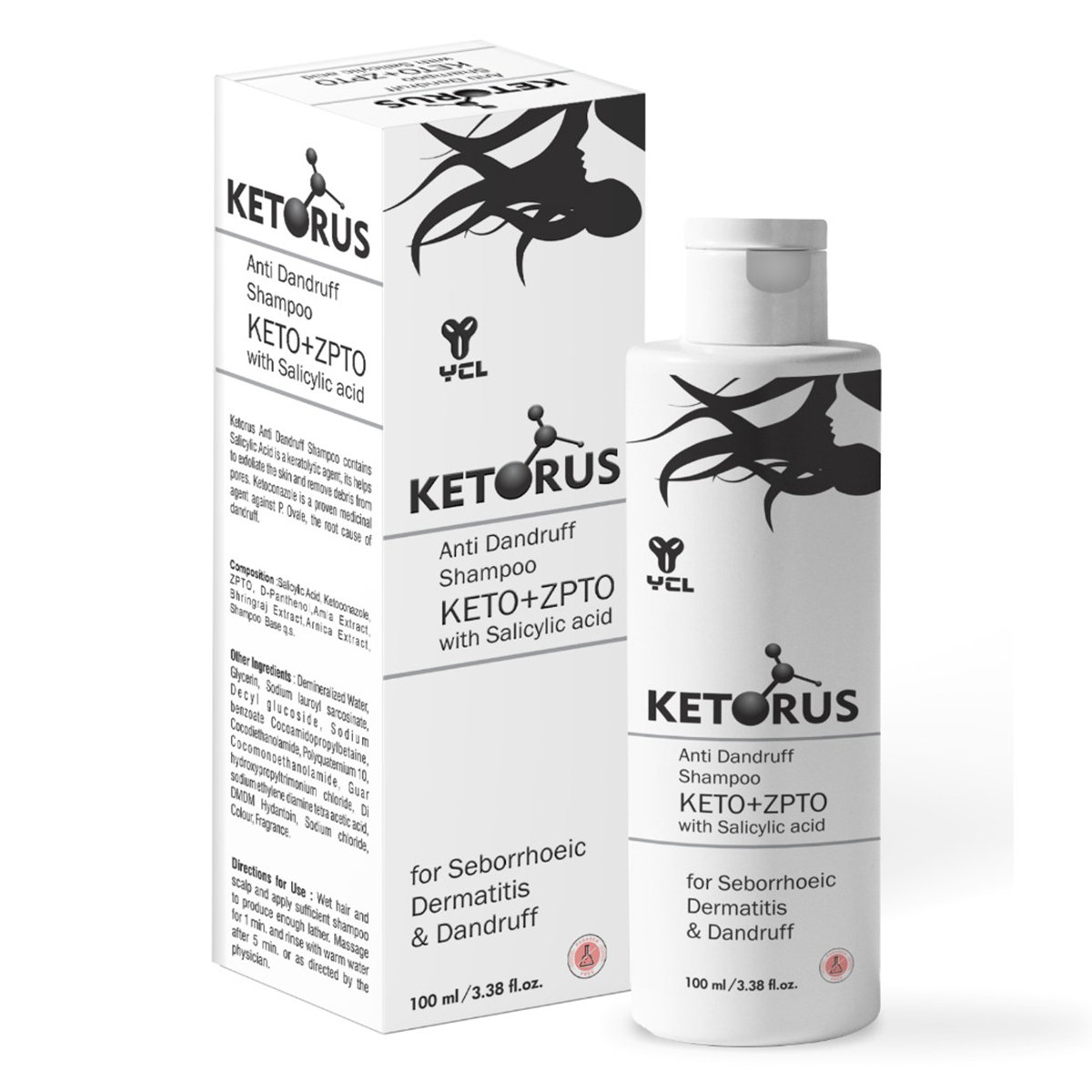 Ketorus Anti Dandruff Shampoo 100 ml, Pack of 1 SHAMPOO Ketorus Anti Dandruff Shampoo 100 ml, Pack of 1 SHAMPOO