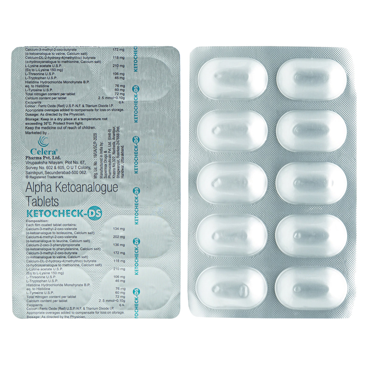 Ketocheck DS Tablet 10's, Pack of 10 TABLETS Ketocheck DS Tablet 10's, Pack of 10 TABLETS