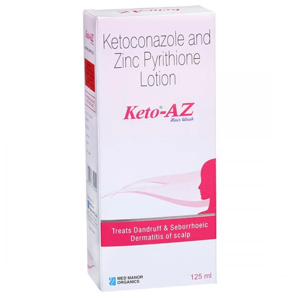 Keto-AZ Hair Wash Lotion 125 ml, Pack of 1 Lotion