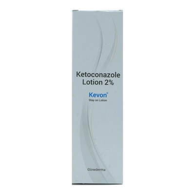 Kevon Stay On Lotion 75 ml | Ketoconazole | For Dandruff, Seborrhoeic Dermatitis &amp; Pityris Versicolor, Pack of 1 LOTION