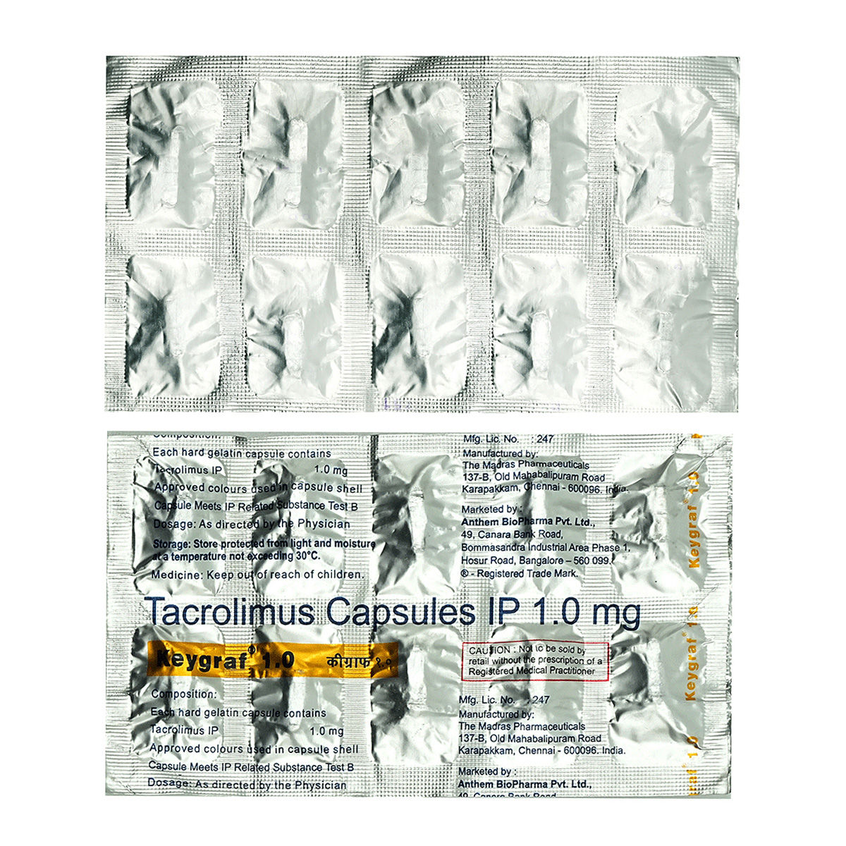 Keygraf 1 Capsule 10's, Pack of 10 CAPSULES