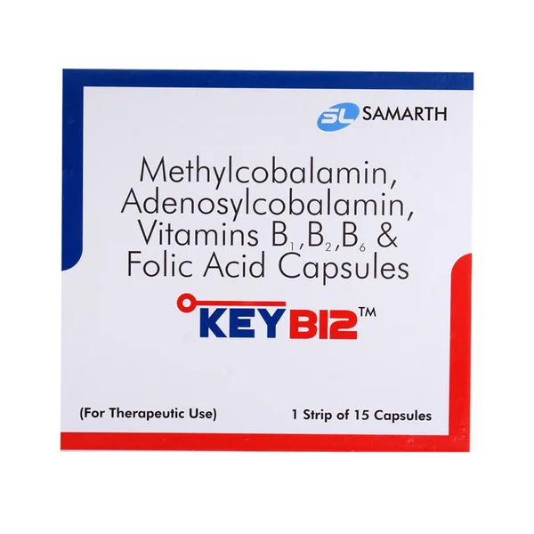 Key B12 Capsule 15's, Pack of 15 CAPSULES
