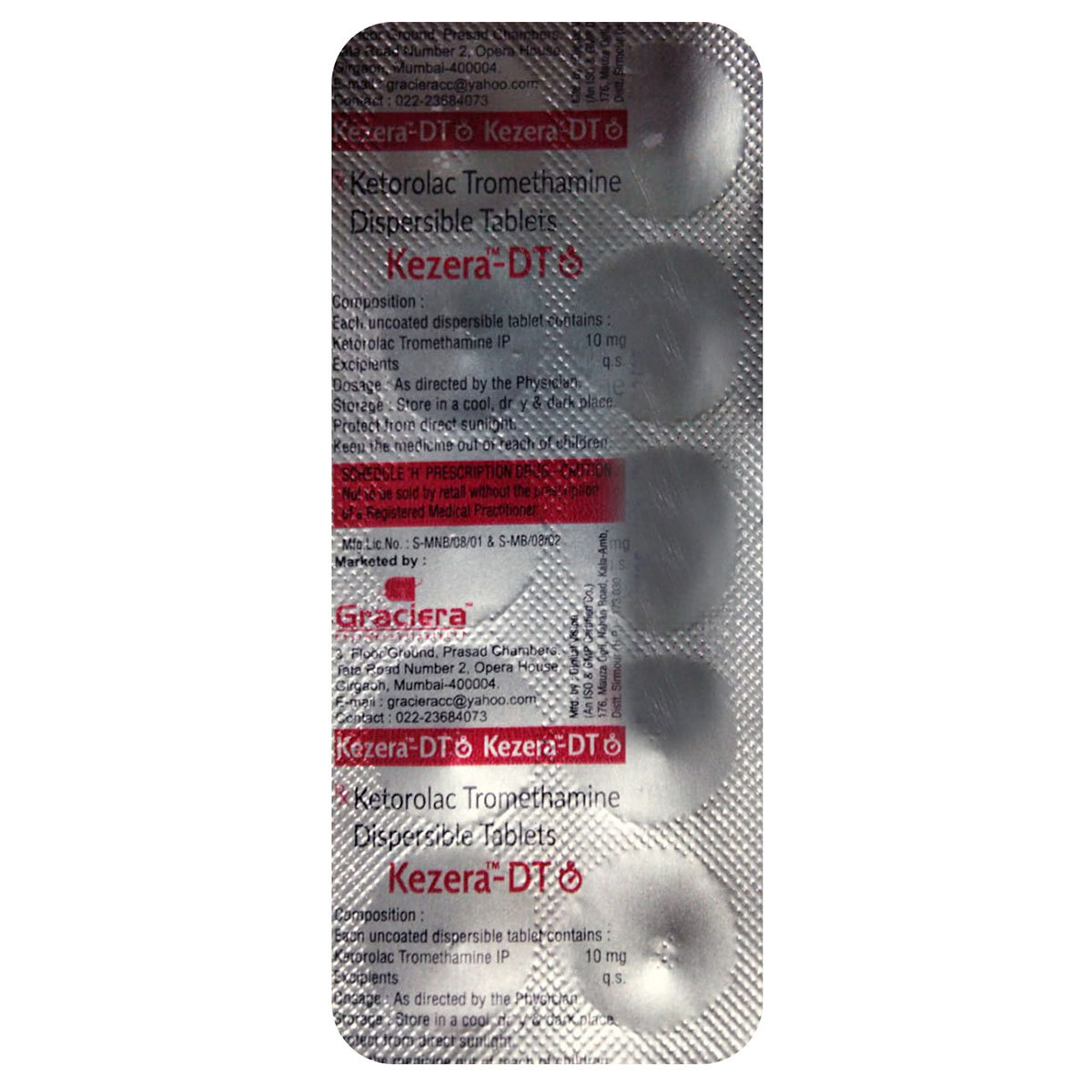 Kezera-DT Tablet 10's, Pack of 10 TABLETS Kezera-DT Tablet 10's, Pack of 10 TABLETS