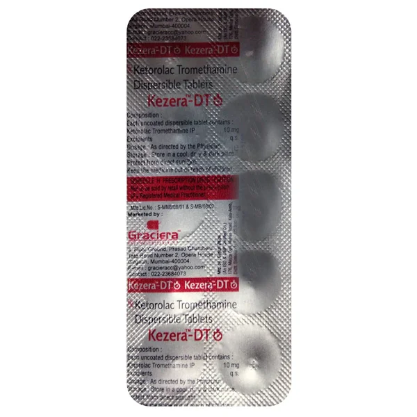 Kezera-DT Tablet 10's, Pack of 10 TABLETS
