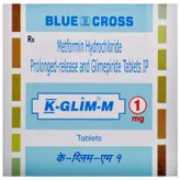 K Glim M 1 Tablet 15's, Pack of 15 TABLETS