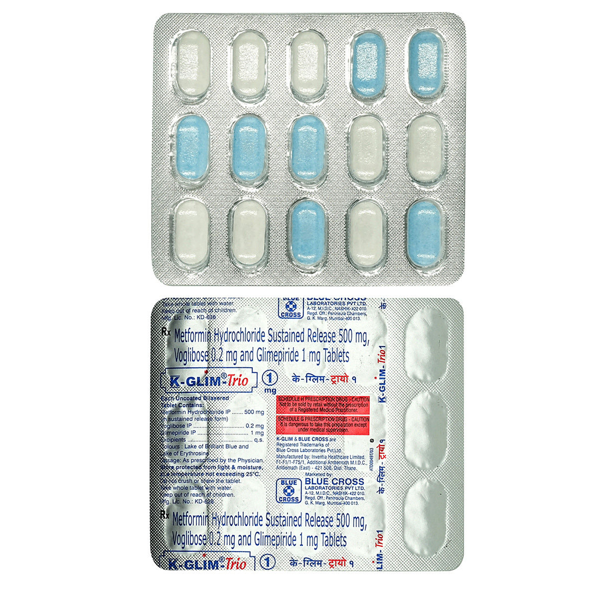 KGlimTrio 1Mg Tablet 15'S Price, Uses, Side Effects, Composition