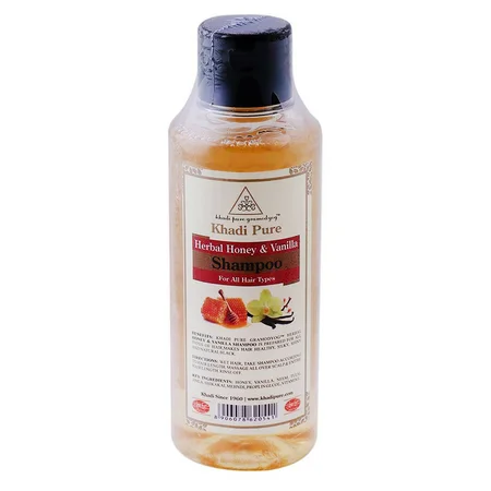 Khadi Vanilla & Honey Herbal Shampoo, 210 ml