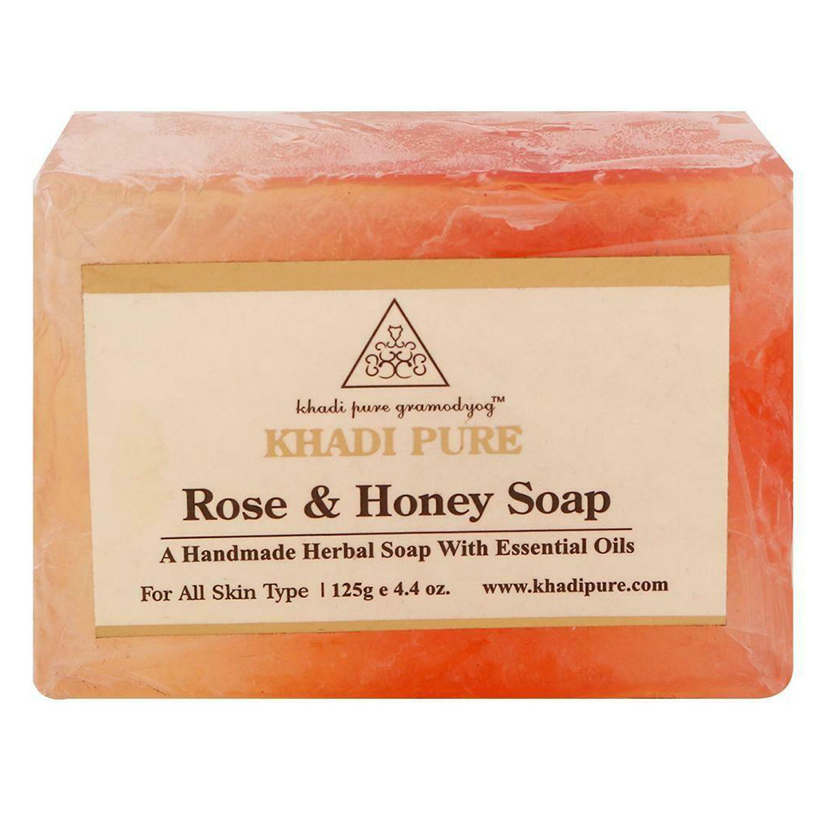 Khadi RoseHoney Handmade Soap 125 gm Enriched With Essential Oils