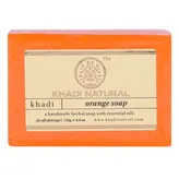Khadi Orange Soap, 125 gm, Pack of 1