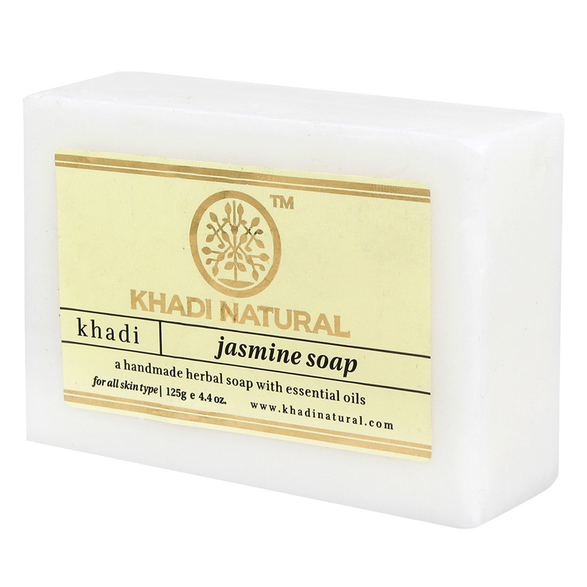 Khadi Jasmine Handmade Herbal Soap 125 gm | Enriched With Essential Oils | Gentle Cleansing | Reduces Dark Spots & Blemishes | Improves Skin Elasticity | Relax Body & Mind | For Dry, Oily, Sensitive & All Skin Type, Pack of 1 Khadi Jasmine Handmade Herbal Soap 125 gm | Enriched With Essential Oils | Gentle Cleansing | Reduces Dark Spots & Blemishes | Improves Skin Elasticity | Relax Body & Mind | For Dry, Oily, Sensitive & All Skin Type, Pack of 1