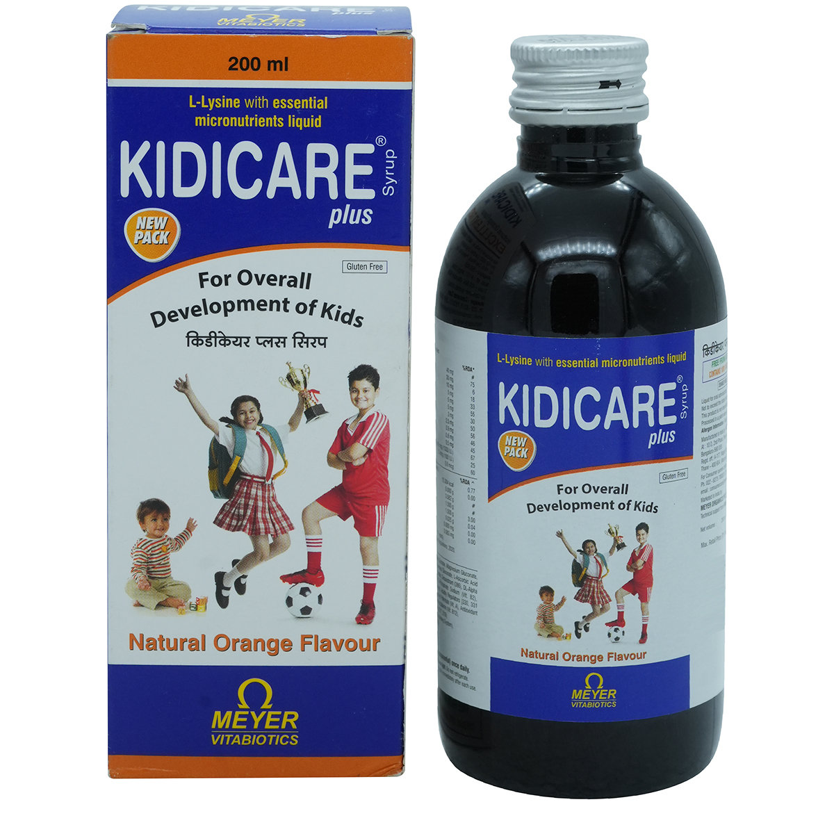 Kidicare Plus Orange Syrup 200 ml, Pack of 1 Kidicare Plus Orange Syrup 200 ml, Pack of 1