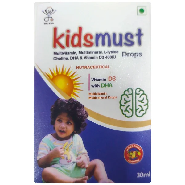 Kidsmust Mixed Fruit Flavour Oral Drops 30 ml
