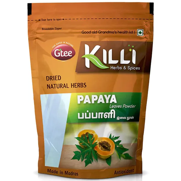 Killi Papaya Leaves Powder, 50 gm, Pack of 1