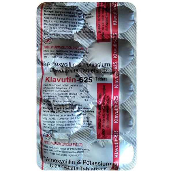 Klavutin-625 Tablet 10's