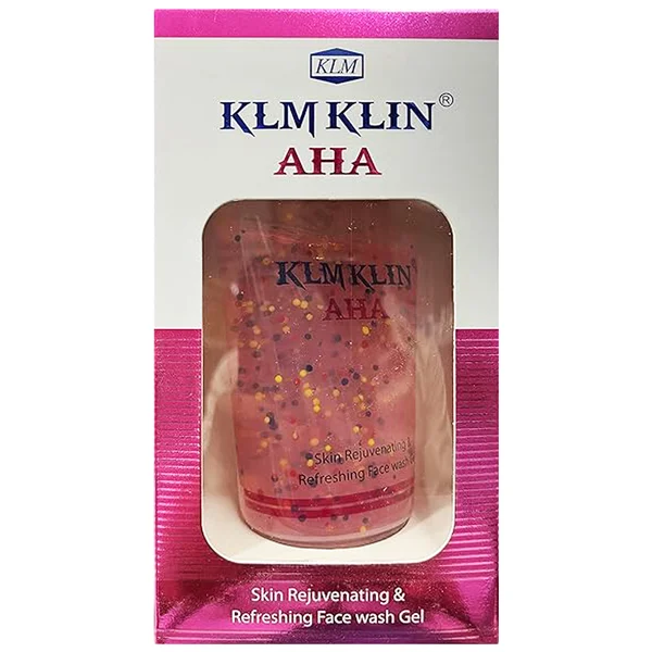 Klm Klin Aha Face Wash Gel 50 gm | Skin Rejuvenating &amp; Refreshing Gel, Pack of 1