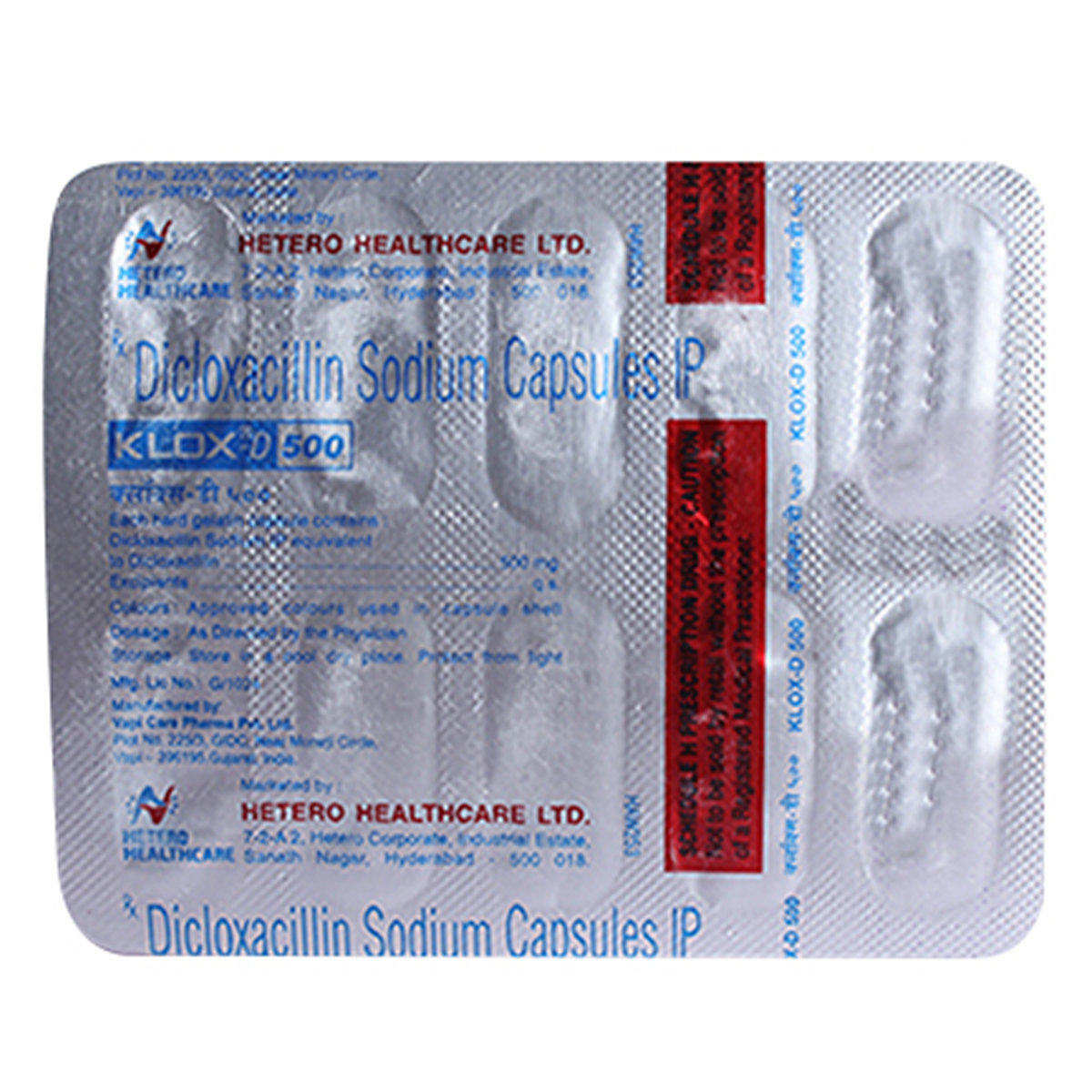 Klox-D 500 Capsule 10's, Pack of 10 TabletS Klox-D 500 Capsule 10's, Pack of 10 TabletS