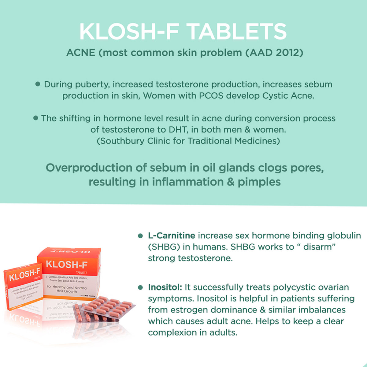 Klosh-F Tablet 15's, Pack of 15 Klosh-F Tablet 15's, Pack of 15
