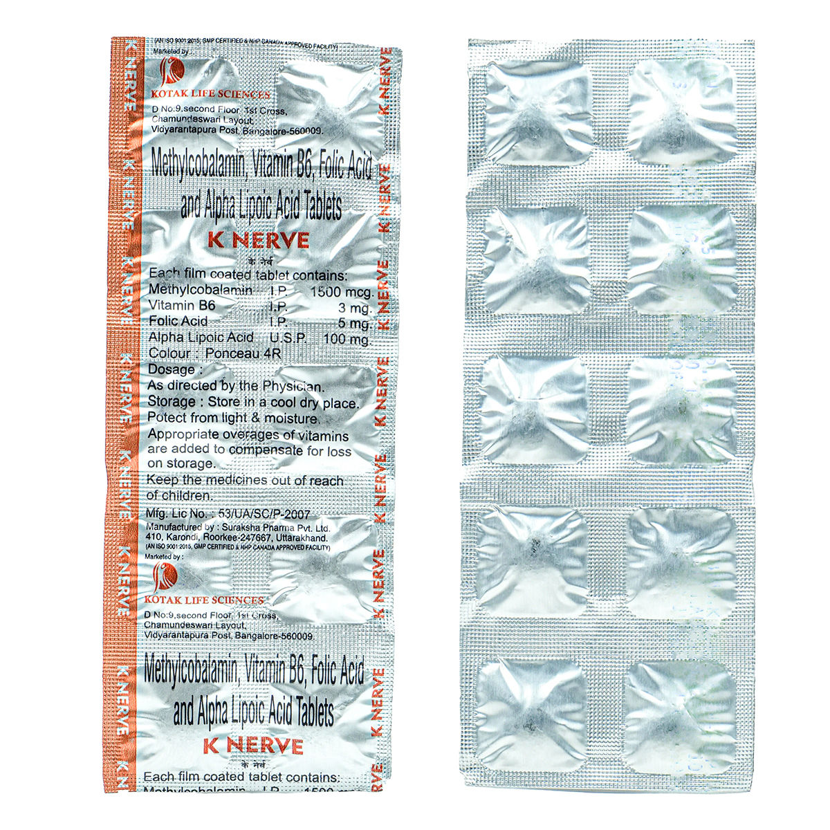 Buy K Nerve Tablet 10's Online