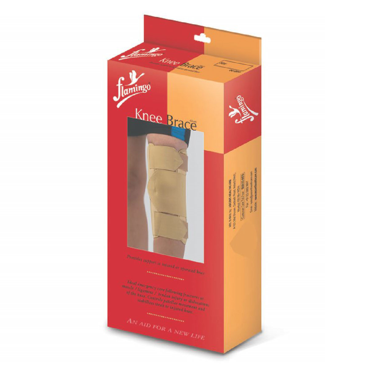 Flamingo Knee Brace Short Small, 1 Count, Pack of 1 Flamingo Knee Brace Short Small, 1 Count, Pack of 1