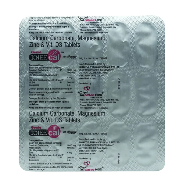 Kneecal Tablet 15's, Pack of 15 TabletS