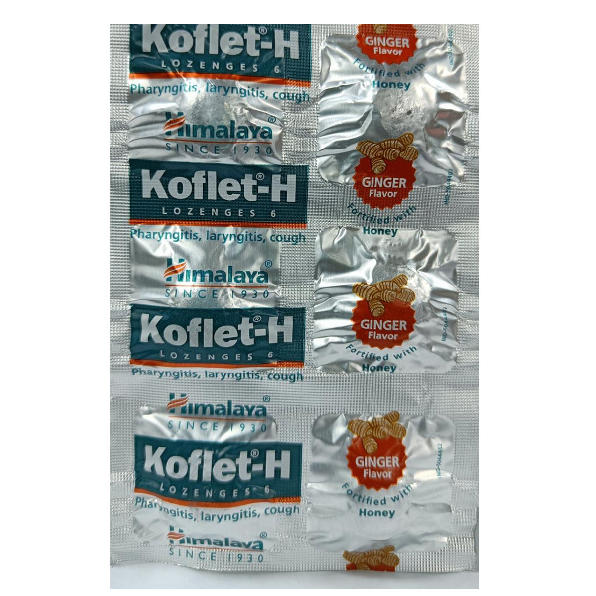 Himalaya Koflet-H Ginger Lozenges, 6 Count, Pack of 6 Himalaya Koflet-H Ginger Lozenges, 6 Count, Pack of 6