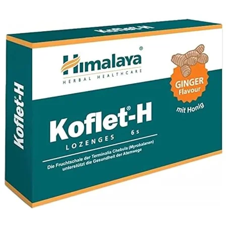 Koflet-H Ginger Flavour Lozenges, 6 Count