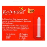 Kohinoor Xtra Time Condoms, 10 Count, Pack of 1