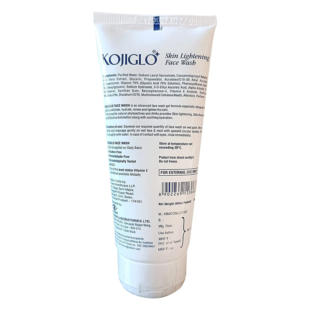 Kojiglo Skin Lightening Face Wash 100 ml Price, Uses, Side Effects