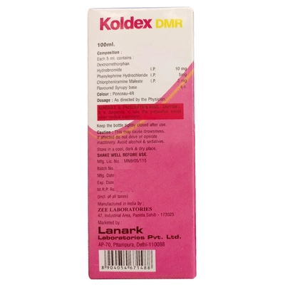 Kolder DMR 100ml Syp, Pack of 1 Syrup