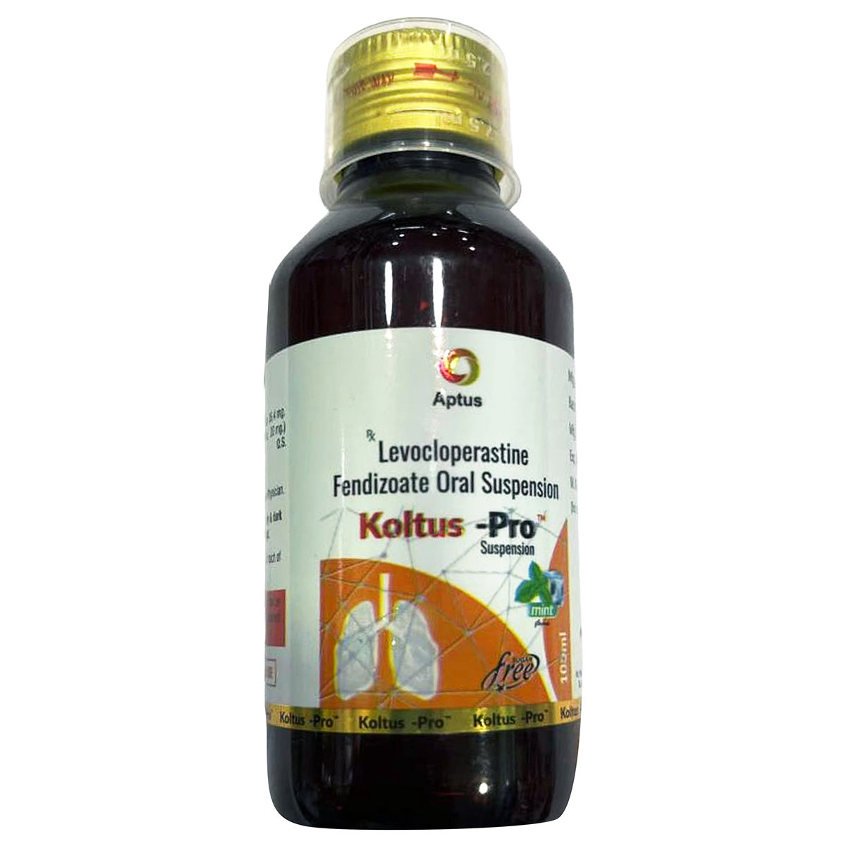 Koltus-Pro Sugre Free Mint Flavour Oral Suspension 100 ml, Pack of 1 Koltus-Pro Sugre Free Mint Flavour Oral Suspension 100 ml, Pack of 1