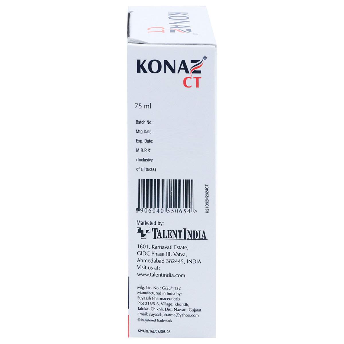 Konaz CT Lotion 75 ml, Pack of 1 Konaz CT Lotion 75 ml, Pack of 1