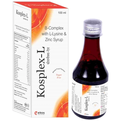 Kosplex-L Orange Syrup 200 ml, Pack of 1