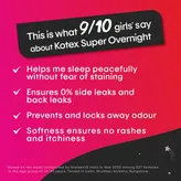 Kotex Super Overnight Sanitary Pads XL+, 14 Count, Pack of 1