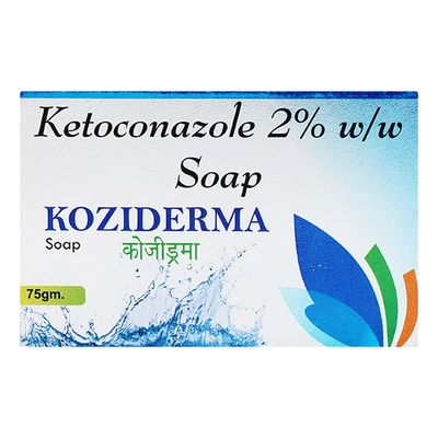 कोज़ीडर्मा साबुन 75 ग्राम, 1 साबुन का पैक