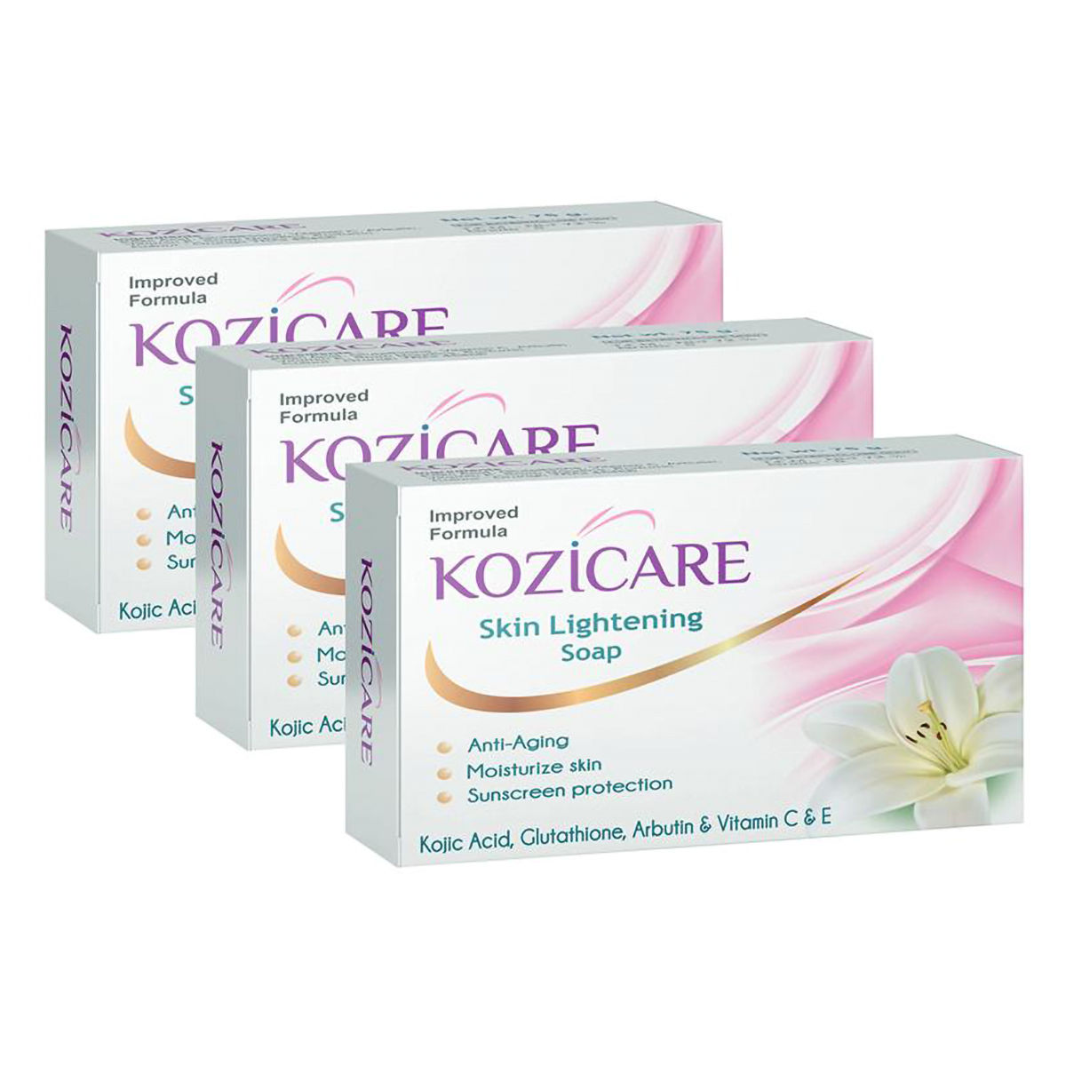 Buy Kozicare Skin Lightening Soap, 225 gm (3x75 gm) Online