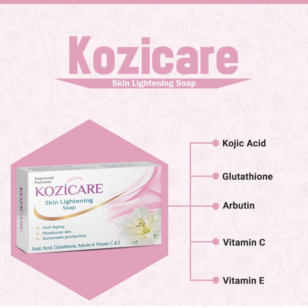 Kozicare Skin Lightening Soap, 225 gm (3x75 gm), Pack of 1 Kozicare Skin Lightening Soap, 225 gm (3x75 gm), Pack of 1