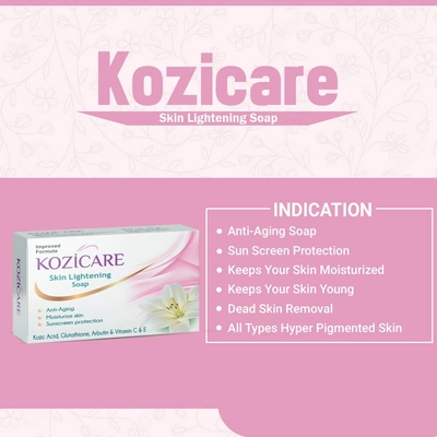 Kozicare Skin Lightening Soap, 225 gm (3x75 gm), Pack of 1