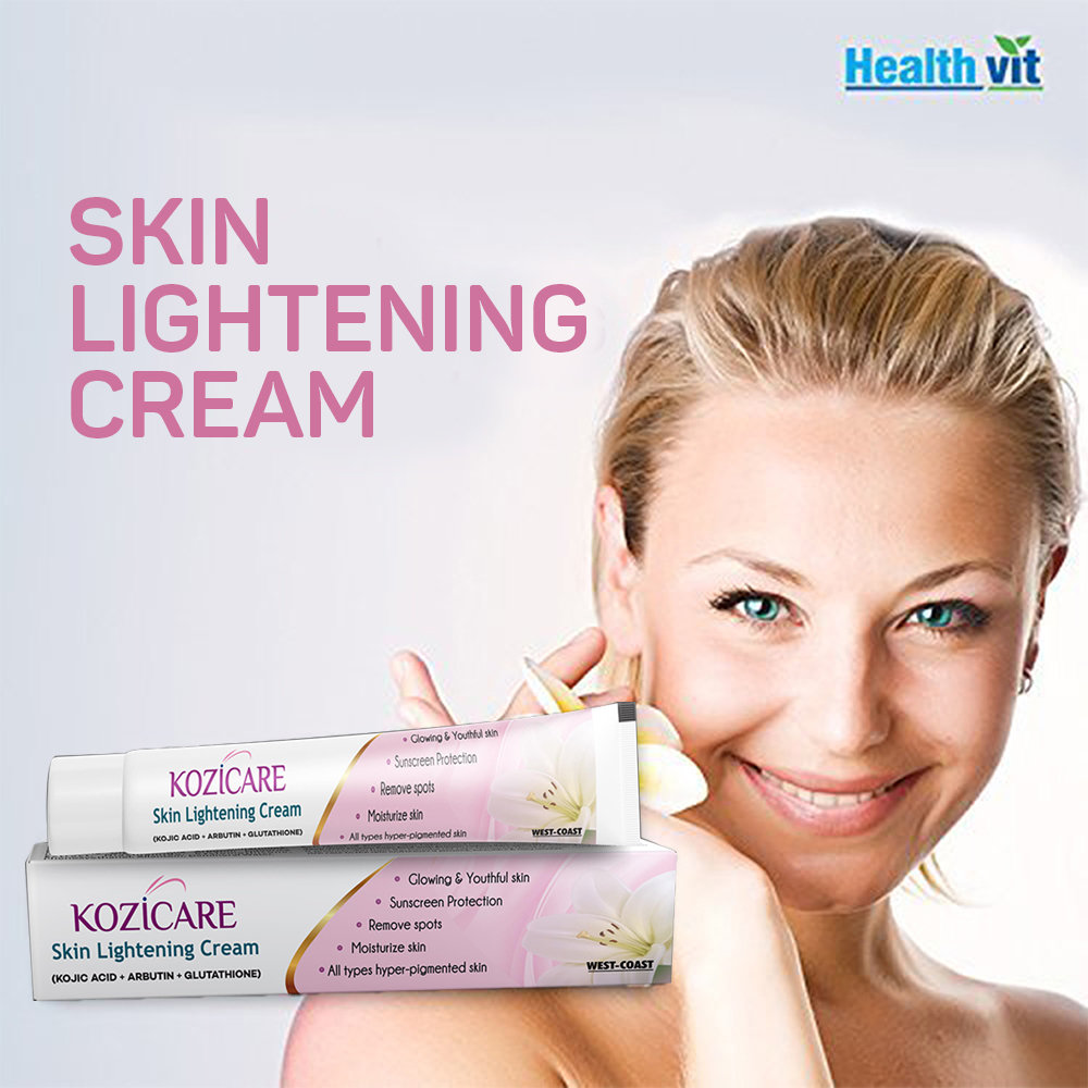 Kozicare Skin Lightening Kit 1 Kit (Soap & Cream) | Moisturises Skin | Removes Spots | Sun Protection | Gives Glowing & Youthful Skin | For All Type Of Hyperpigmented Skin, Pack of 1 Kozicare Skin Lightening Kit 1 Kit (Soap & Cream) | Moisturises Skin | Removes Spots | Sun Protection | Gives Glowing & Youthful Skin | For All Type Of Hyperpigmented Skin, Pack of 1