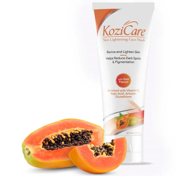Kozicare Skin Lightening Papaya Face Wash, 100 gm