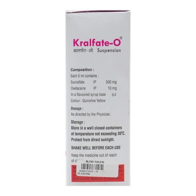 Kralfate-O Sugar Free Suspension 200 ml, Pack of 1 SUSPENSION