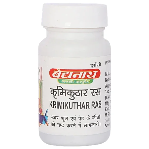 Shree Baidyanath Krimikuthar Ras, 80 Tablets