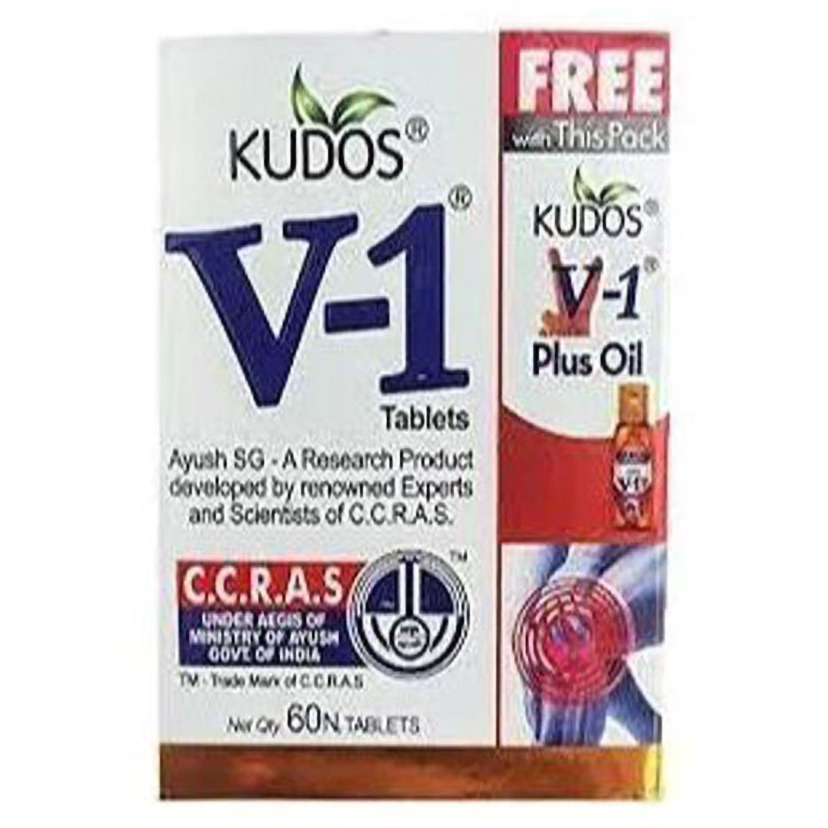 Buy Kudos V-1, 60 Tablets Online