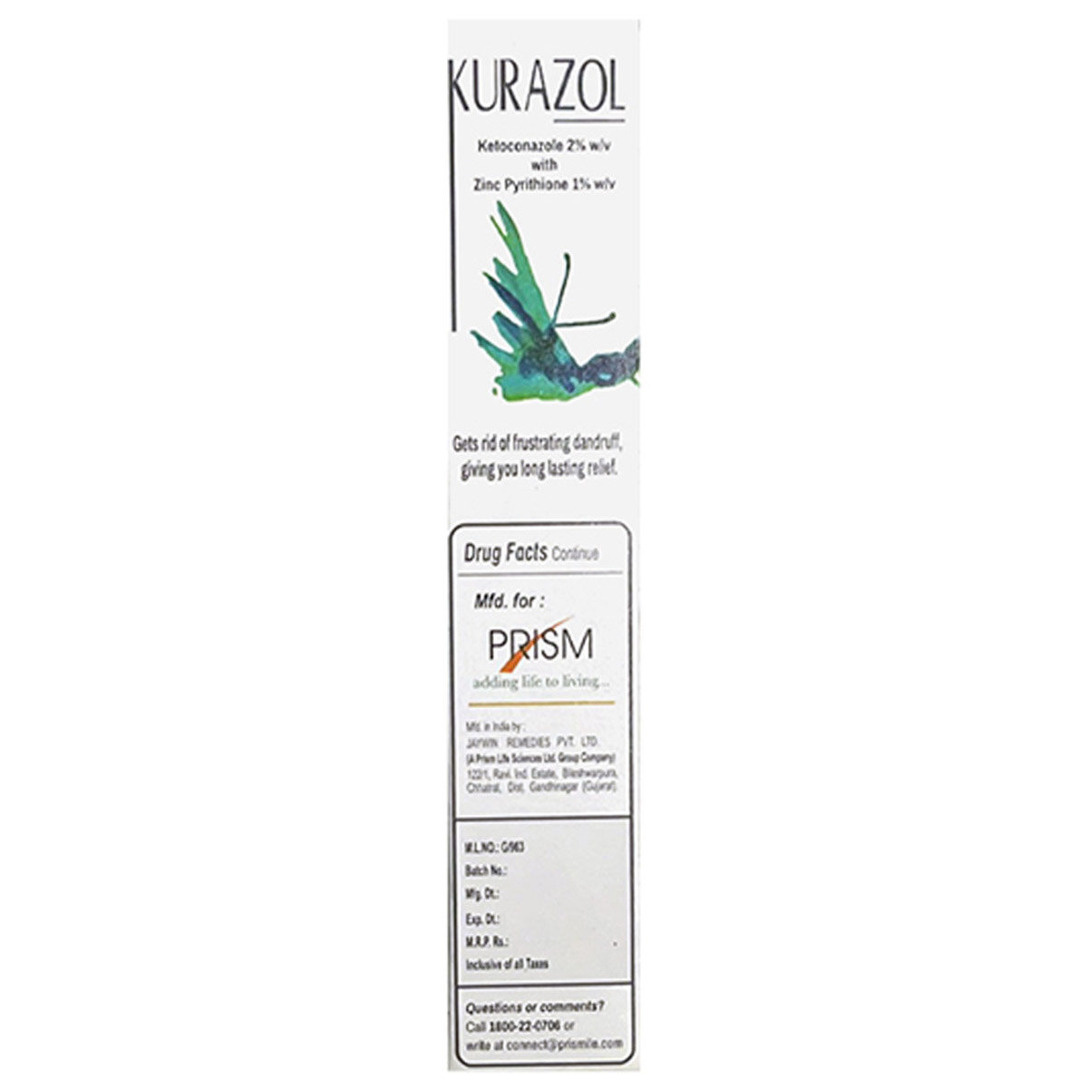 Kurazol Shampoo 100 ml, Pack of 1 Shampoo Kurazol Shampoo 100 ml, Pack of 1 Shampoo